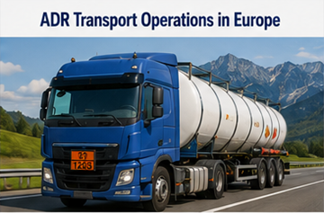 ADR-logistiikan kuljetustoiminnot Euroopassa vaarallisten aineiden ajoneuvoilla ja vaatimustenmukaisuusjärjestelmillä