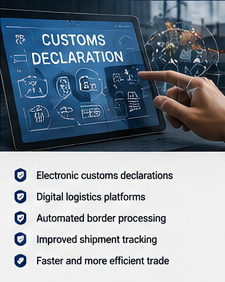 Digitaaliset tullijärjestelmät ja sähköiset logistiikka-alustat kansainvälisessä kuljetuksessa