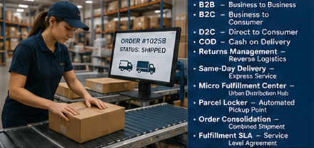 Verkkokaupan fulfillment-varasto: pakettien lajittelu ja verkkotilausten käsittely
