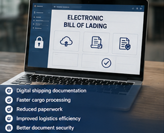 Digitaalinen sähköinen konossementtijärjestelmä modernissa logistiikassa ja kuljetuksissa