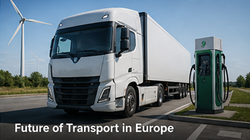 Sähkökuorma-autot vihreä logistiikka Eurooppa kestävä kuljetus tulevaisuus älykäs logistiikkateknologia