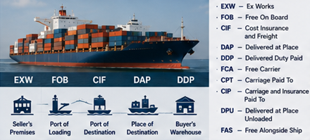 Kansainväliset kuljetustoiminnot ja Incoterms-kauppaehtosopimukset rahtikuljetuksiin