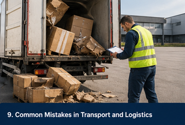 Yleiset kuljetusvirheet: väärä pakkaus, väärä ajoneuvo, logistiikkavirheitä
