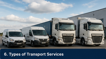 Erilaiset kuljetuspalvelut: kuorma-autot, pakettiautot, express-toimitus – logistiikkatyypit